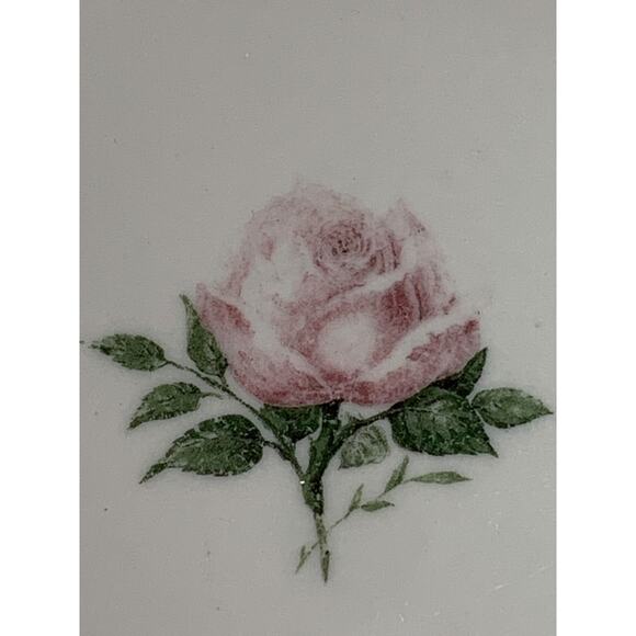 Scammells Trenton China 5.5 Inch Dessert Plate Restaurant Pink Rose - Picture 2 of 5